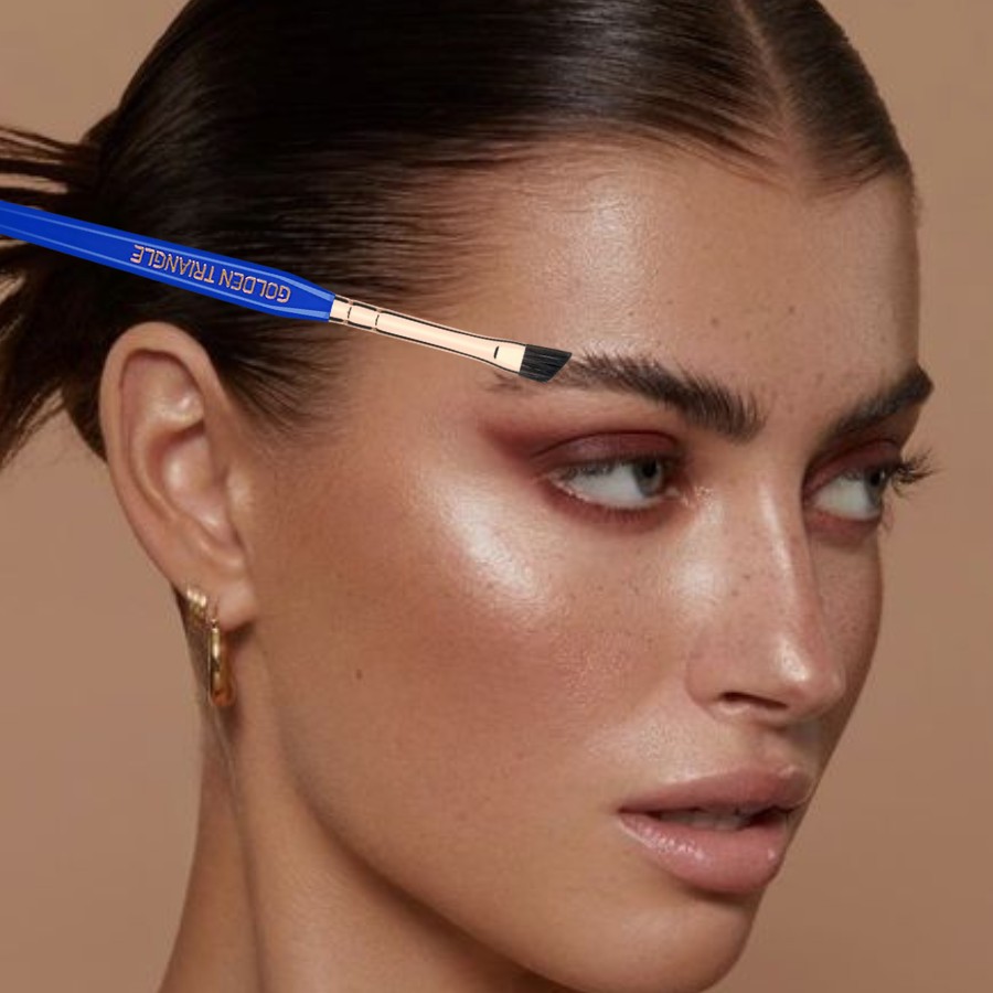 Cọ Phẩy Sợi Lông Mày Bdellium Tools Golden Triangle B763 Angled Brow